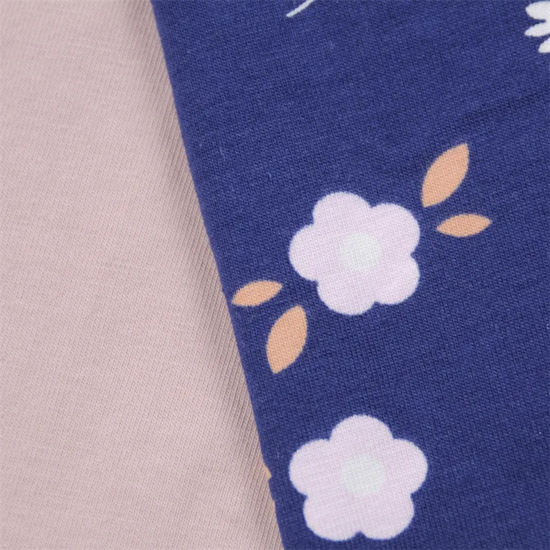 ผ้าคอตตอนคอมผสมสแปนเด็กซ์ ผ้าพิมพ์ลายดิจิตอล Siro Jersey ขนาดกะทัดรัด