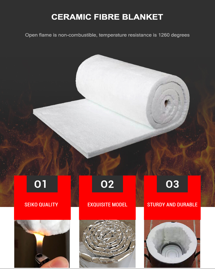 Professional Refractory Insulation Fireproof Wool Ceramic Fibre Blanket