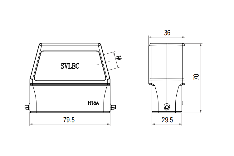 H16A Side Entry Metal Hoods