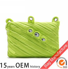 Nylon multilayer zipper eye cosmetic bag in 2016 Wholesale