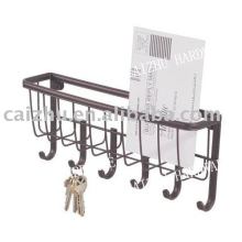 Wall Mounted Mail and Key Rack