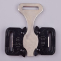 25mm Heavy Duty 300KG Metal Three Side Adjustable Cobra Belt Buckle With Black Electrophoresis