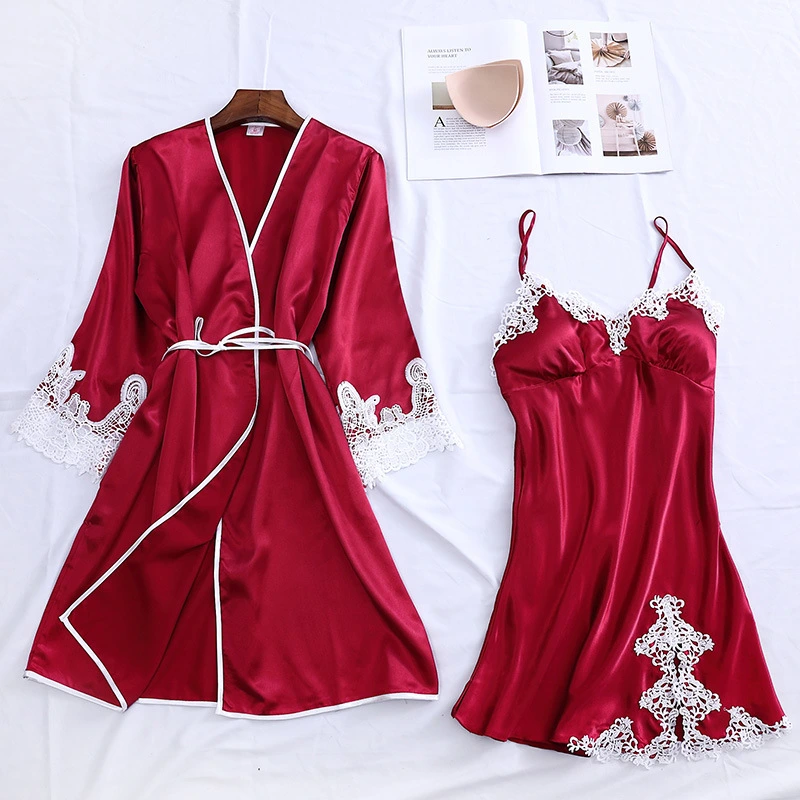 New Sexy Nightgown Women Summer Loose Long Sleeve Halter Skirt Thin Ladies Nightgown Home Suit