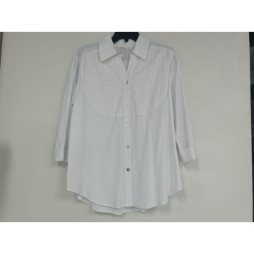 Ladies woven long sleeve shirt