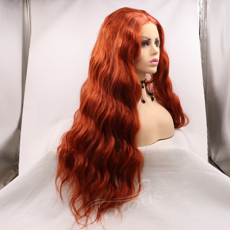 Vigorous mono long premium high quality afro kinky curly wholesale black women synthetic hair wigs lace front