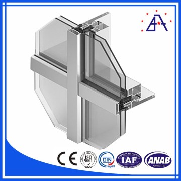 Cheap Curtain Wall Price/Visible Aluminum Frame Glass Curtain Wall/Glass Curtain Wall Price