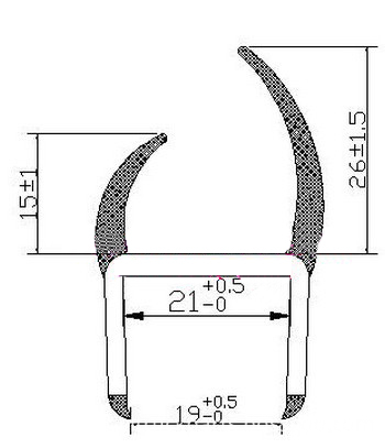 Auto Door Seal Weatherstripping