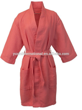 Hotel kimono waffle robe weave bath robe bathrobe WR0105