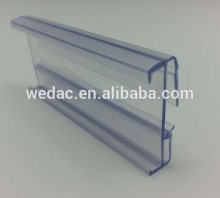 Electronic supermarket shelf label holder strip
