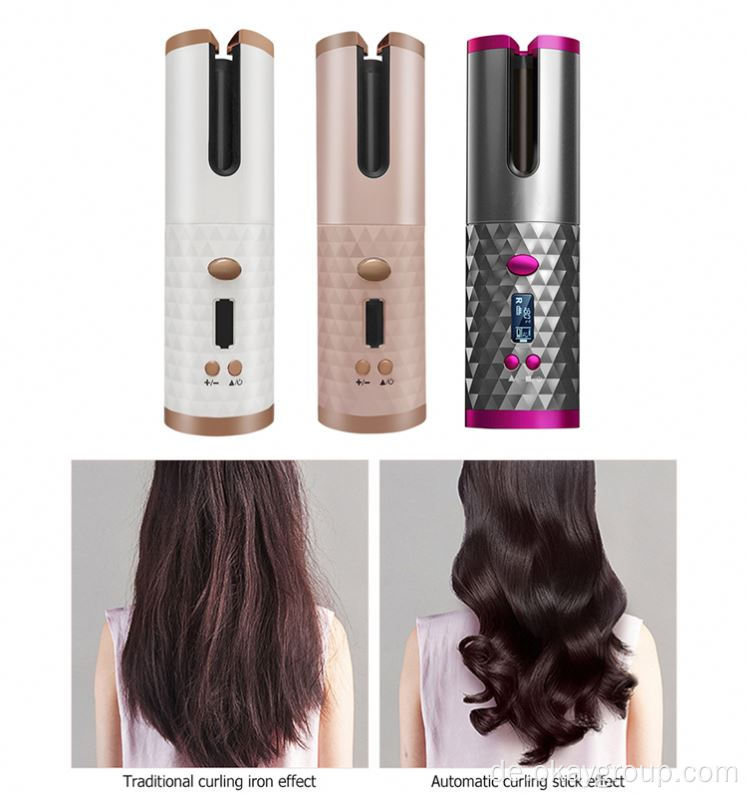 Curling Iron Curls Waves LCD Display Ceramic Curly