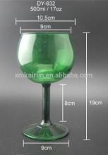 Reusable 17oz / 500ml plastic wine goblet/plastic wine glass/wholesale plastic wine glasses