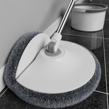 Bendable Mop with Bucket: Flexible Microfiber Floor Cleaner