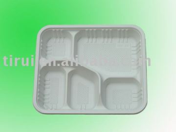 biodegradable plastic 5compartment food container