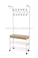 coat shelf, coat shelf with drawer, coat rack