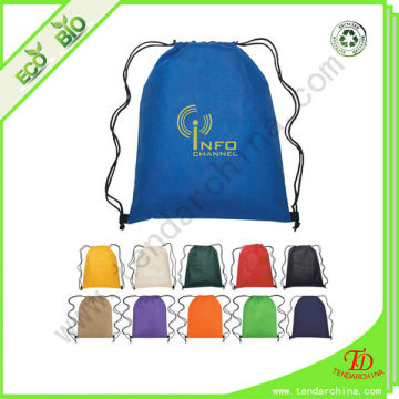 nonwoven drawstring backpack for shopping and promotion