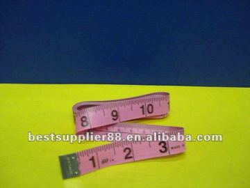 60'' Pink Tailor Tape Measure with imperial and CM measurement on one side