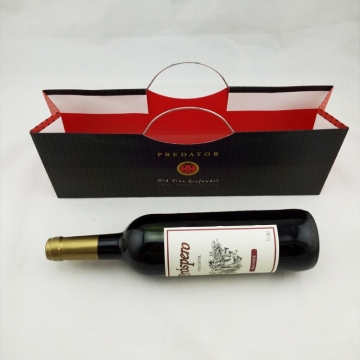 iron ware handle wine paper gift bag