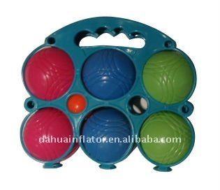 6 Plastic Boule Ball Set