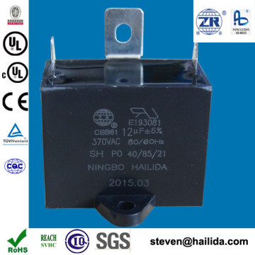 non polar capacitor for fan regulator cbb61 12mf 350v UL listed