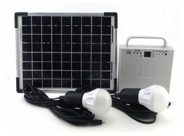 Home designs power system charge 12w solar panel with Solar power kit