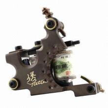 Solid brass tattoo machine, full CNC machined frame