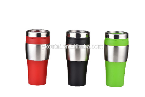 Double Wall Plastic Travel Mug Isothermal Mug Coffee Mug