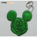 Hi-Vis PVC Sheet Green Mickey Pendant For Kids