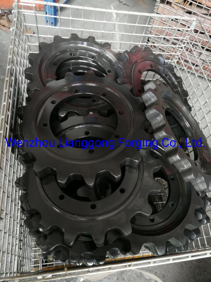 Sprocket de segmento forjado personalizado usado em máquinas de construção