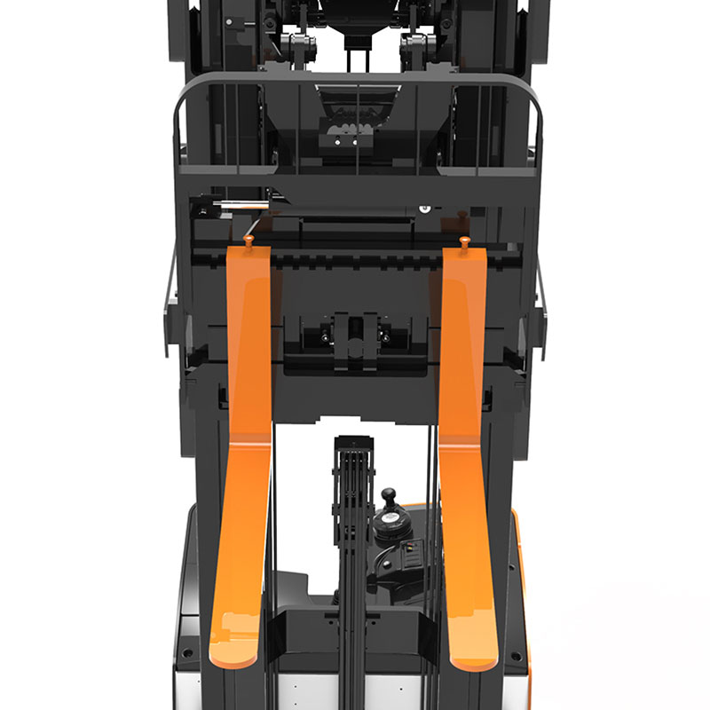 Double deep rack narrow aisle reach truck