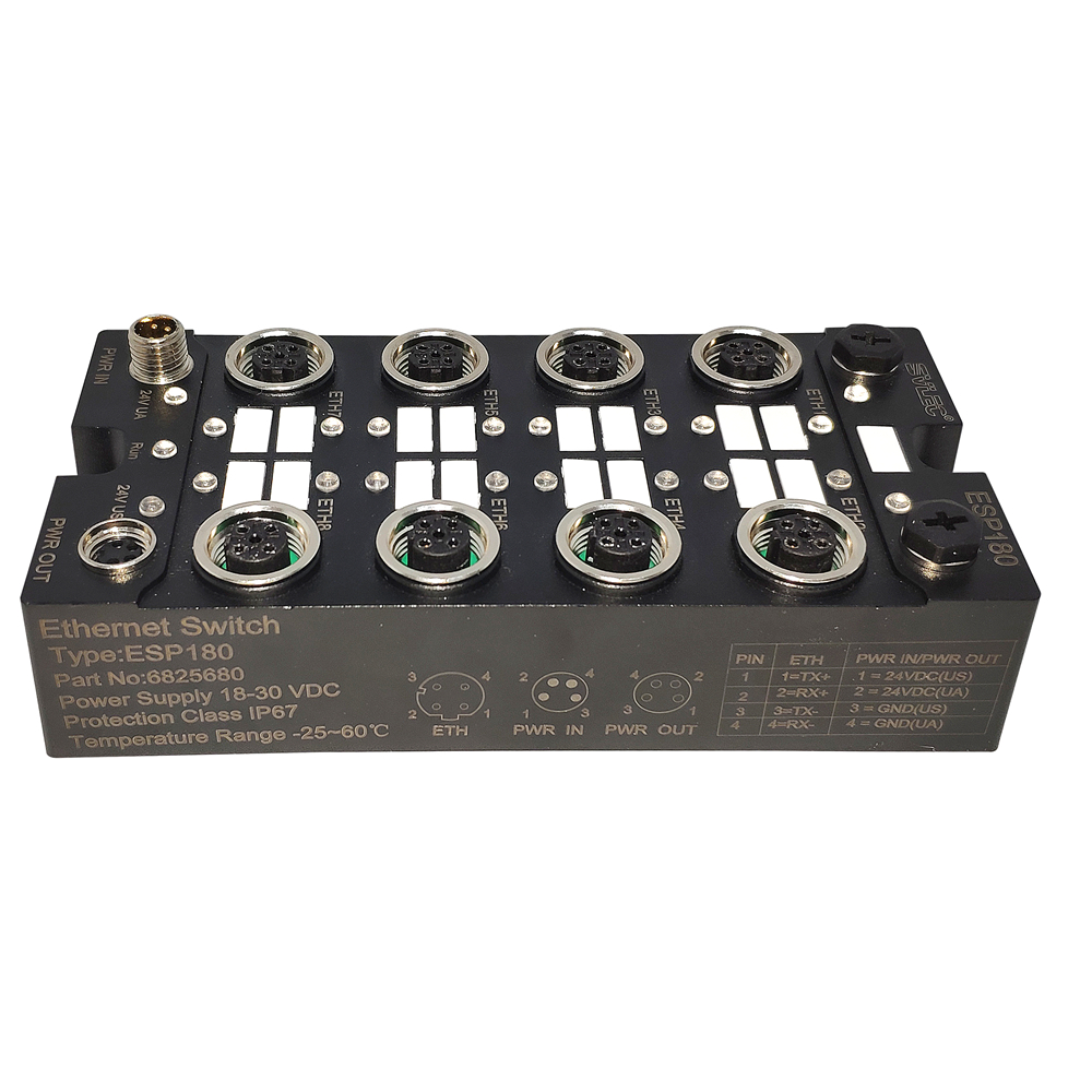 M12 D-coded Ethernet switch M12 D-coded Ethernet switch