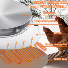 Heated Base Poultry Waterer for Winter Chicken Coops