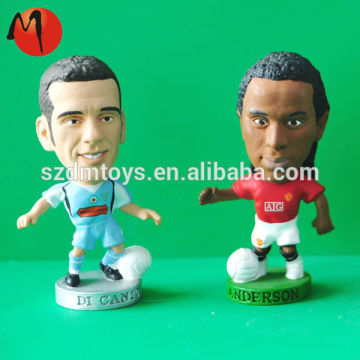 Plastic football players figure/figurines