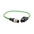 M12 to RJ45 Male Shielded Pre-wired Installation Cable