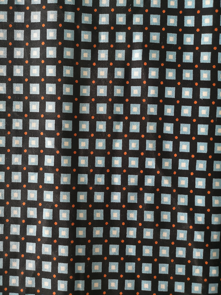 Quadrate Design Rayon Poplin shuttle 45S Printing Fabric