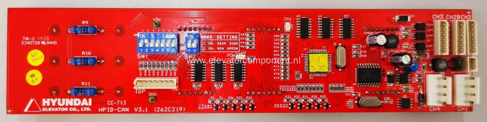 HPI Display Board for Hyundai Elevators 262C219