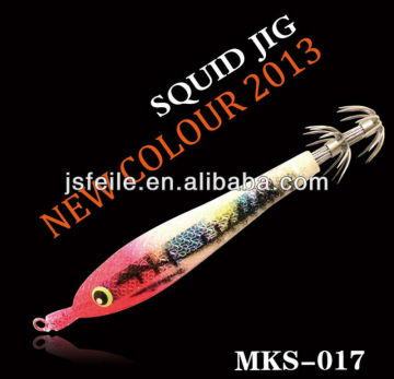 Fashinable soft squid jigs with high quality Japanese cloth