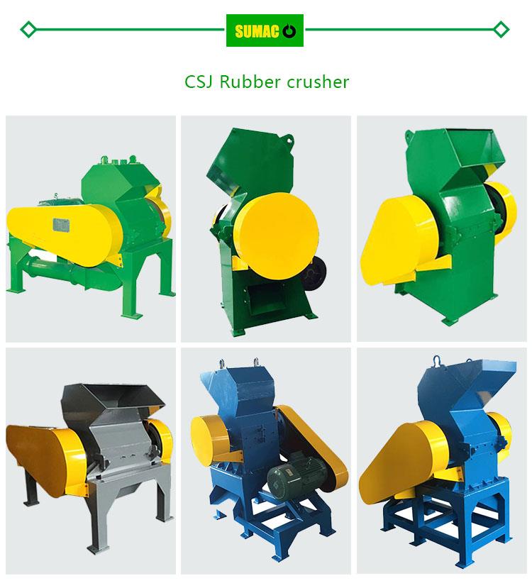 Waste Tyre Recycling Rubber Crusher Equipment
