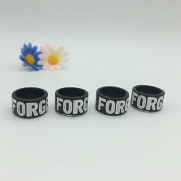 Debossed Ink Filled Silicone Finger Bands