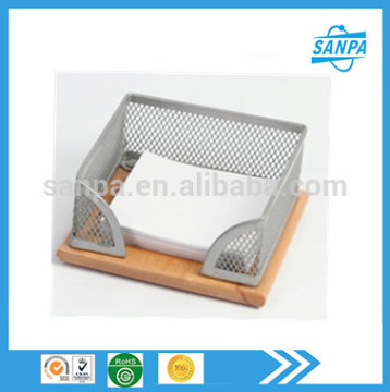 China Fancy Metal Mesh Desktop Stationery Memo Holder/Note Paper Holder