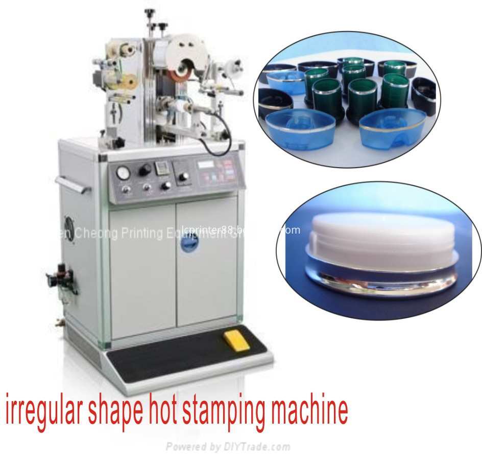 Special shape bottle cap hot stamping machine