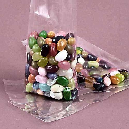 Flat Open Clear Plastic Poly Bags