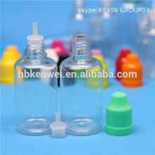 30ml plastic pet bottle with childproof cap and plastic long thin tip