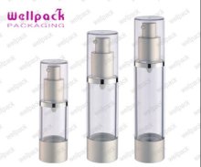plastic vacuum bottle used for cosmetic