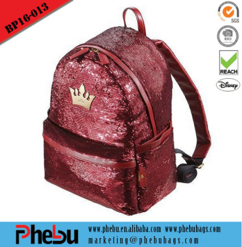 2016 fashion colorific sequin bag sequin backpack bag(BP16-013)