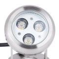 3W exterior de acero inoxidable IP68 led bajo el agua