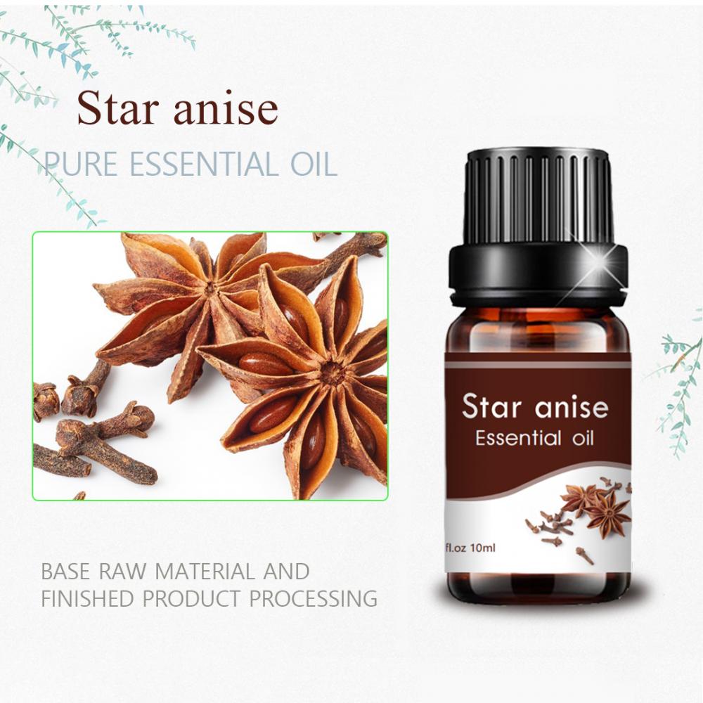 cosmetic grade 10ml private label star anise oil for aroma