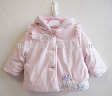 Lovely Korean Kids Girl Coat Knitted Winter Coat For Baby