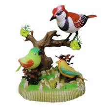 Wholesale High Quality Plastic Cage Simulation Voice Control Bird Toy