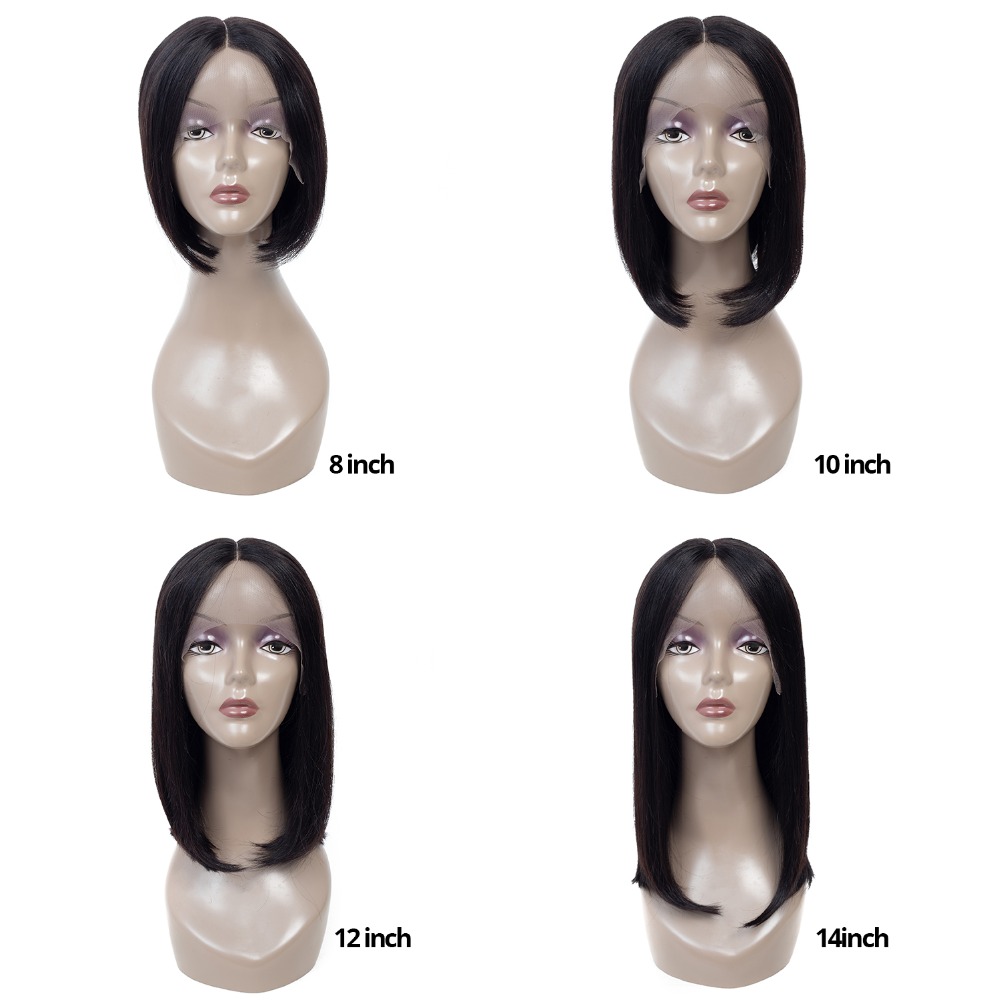 Cheap Cuticle Aligned Manufactured Hair 8 10 12 14 Short Inch Bob Brazilian Human Hair Wigs Color Bob Wigs Under 100