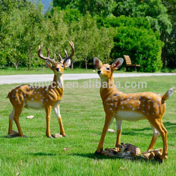 Custom garden decoration polyresin deer figurines